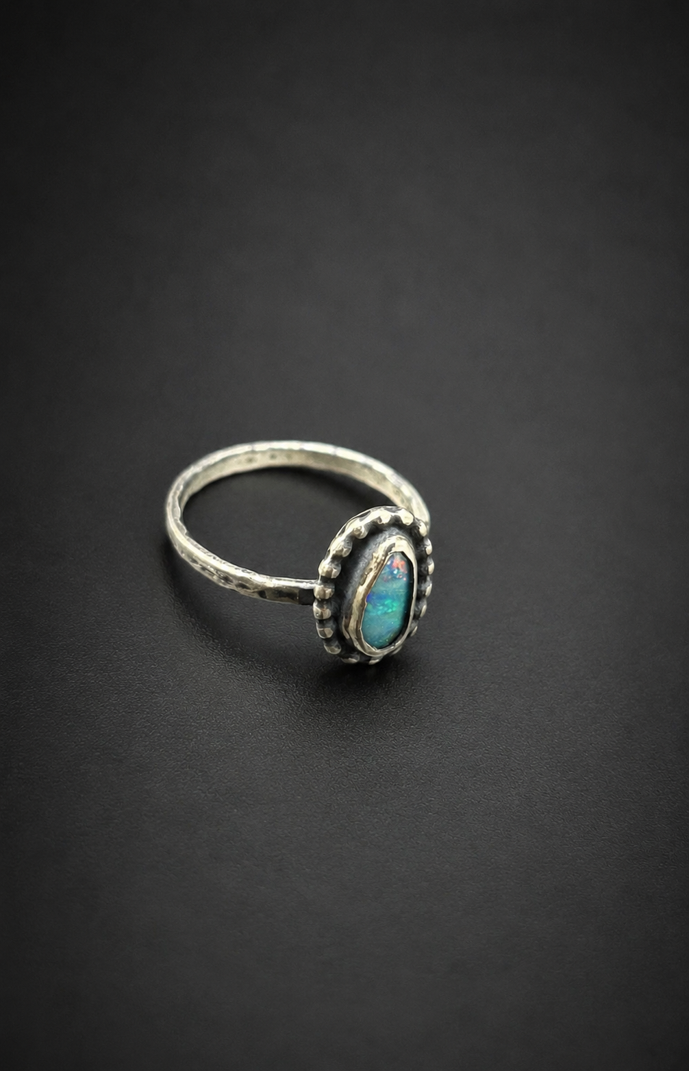 Australian Fire Opal Ring: S 7