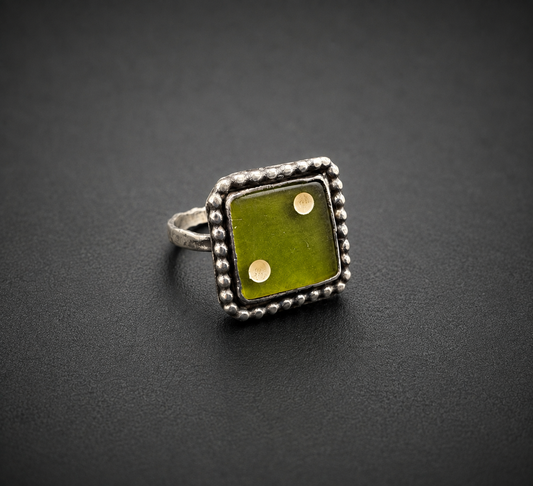 Vintage Bakelite Dice Ring|S 6