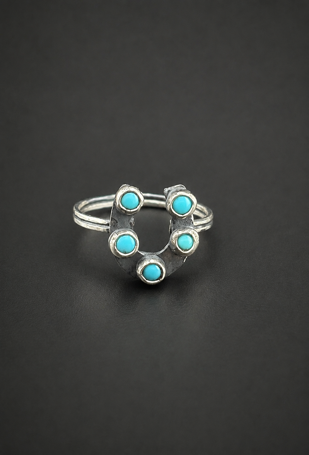 Lucky Horseshoe Turquoise Ring:S   9