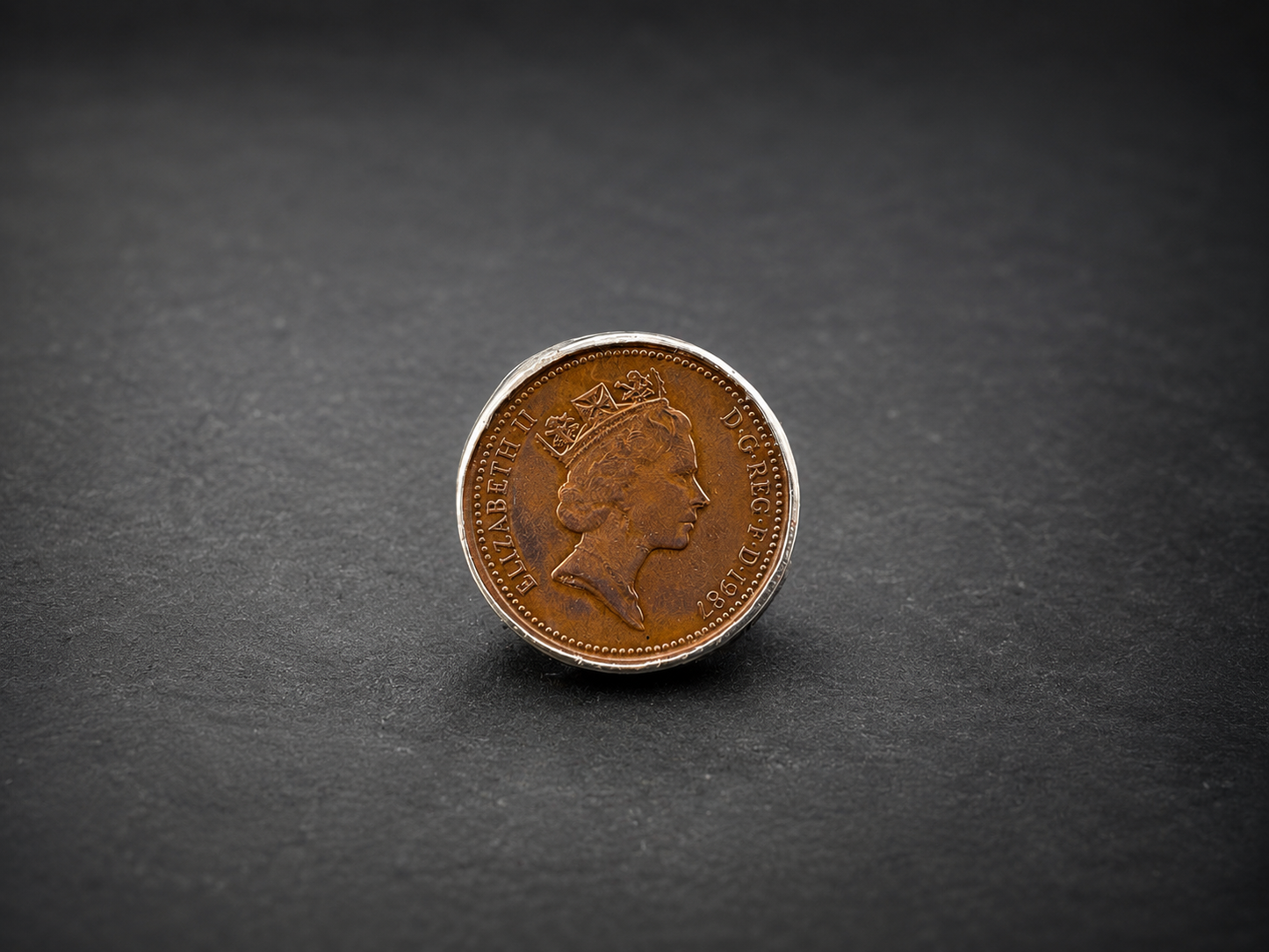 1987 Lucky UK Penny Ring