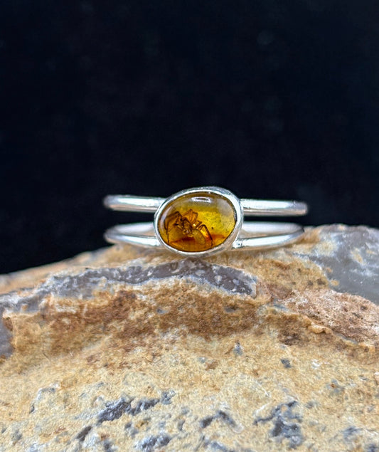 Amber Spider Ring: S 8
