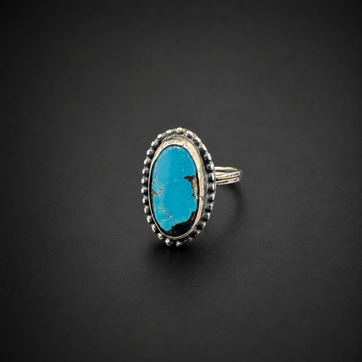 Lady in Blue Turquoise Ring: S8