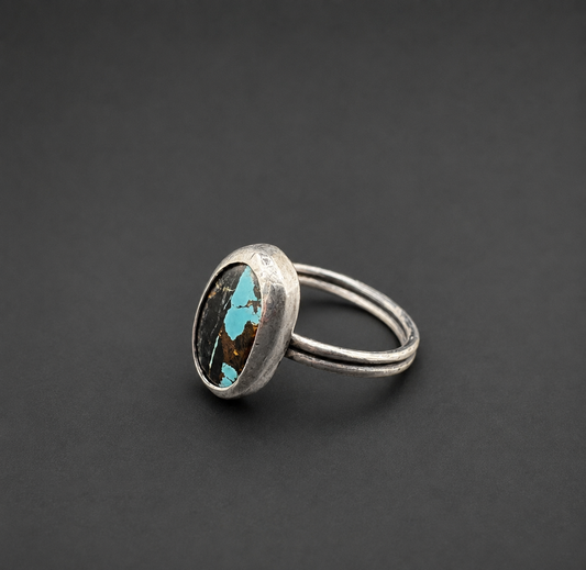Blackjack Turquoise Ring| S 9