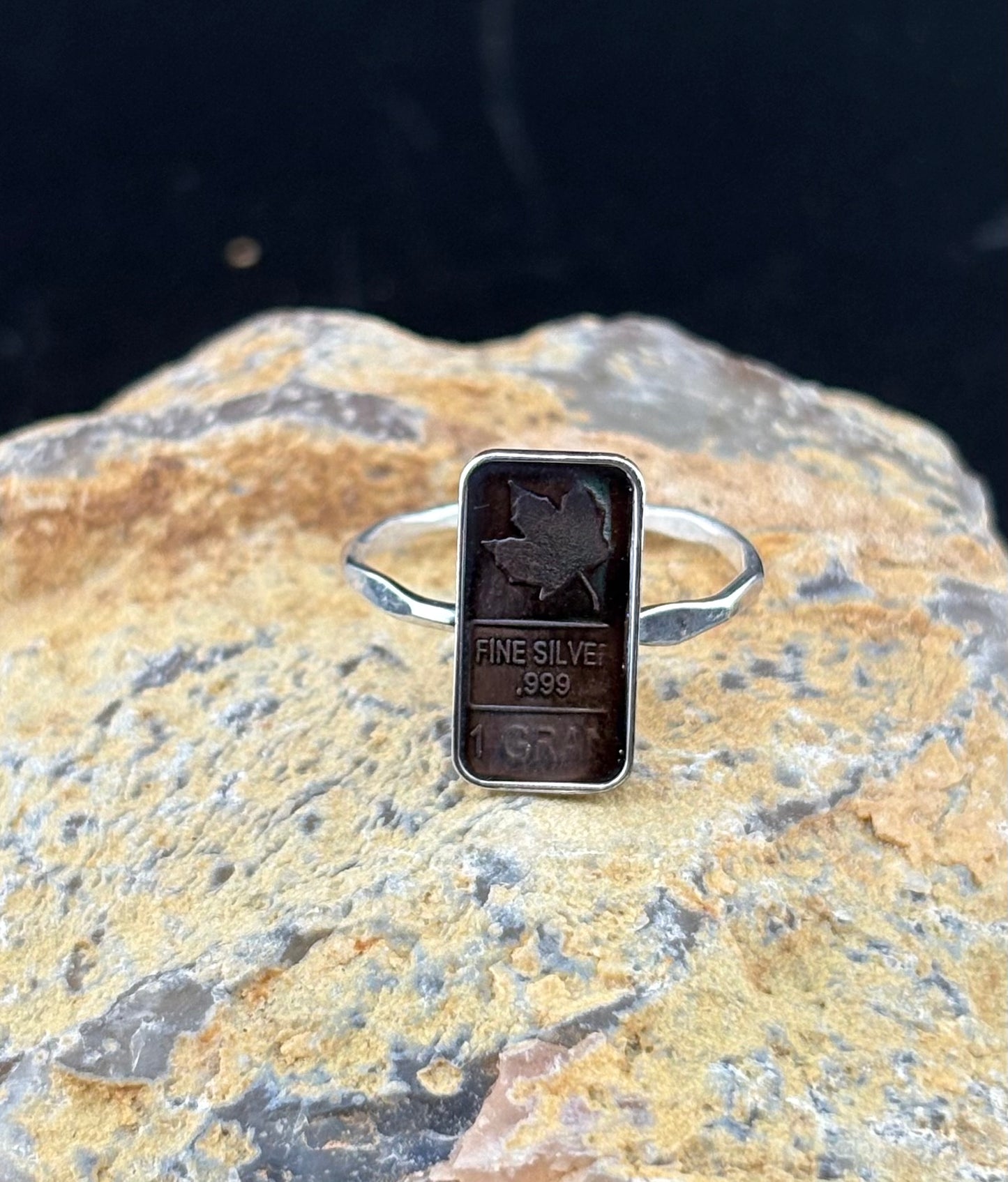 Mint Silver Bar Ring: S 6.5