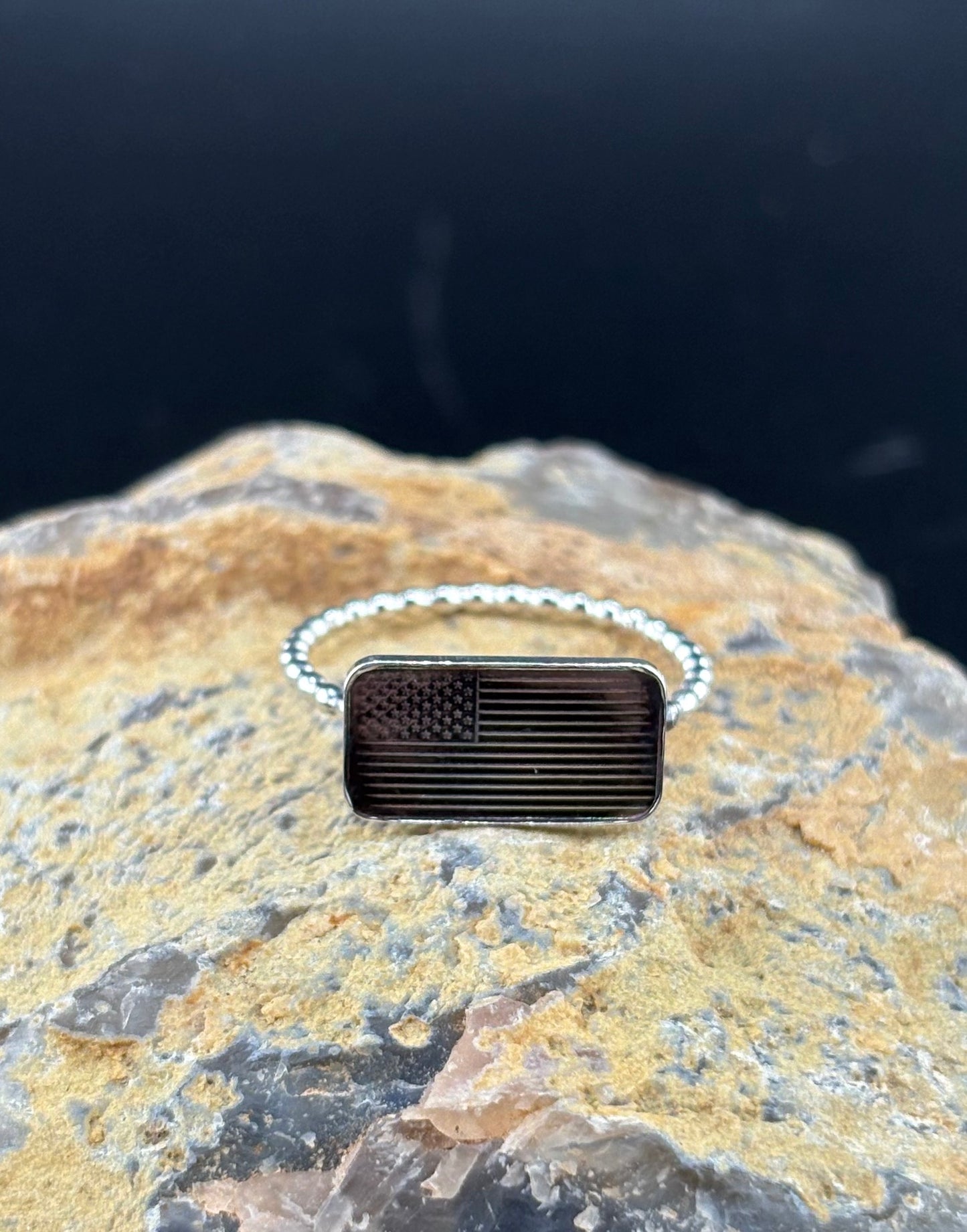 Mint Silver Bar Ring: S8