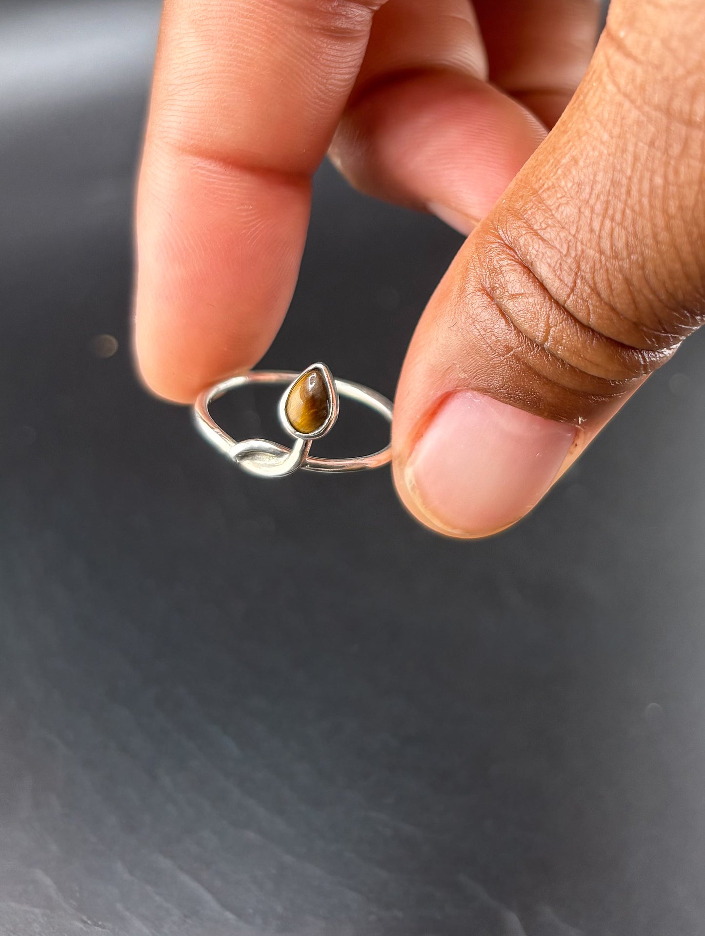 Tigers Eye Ring: S 7.5