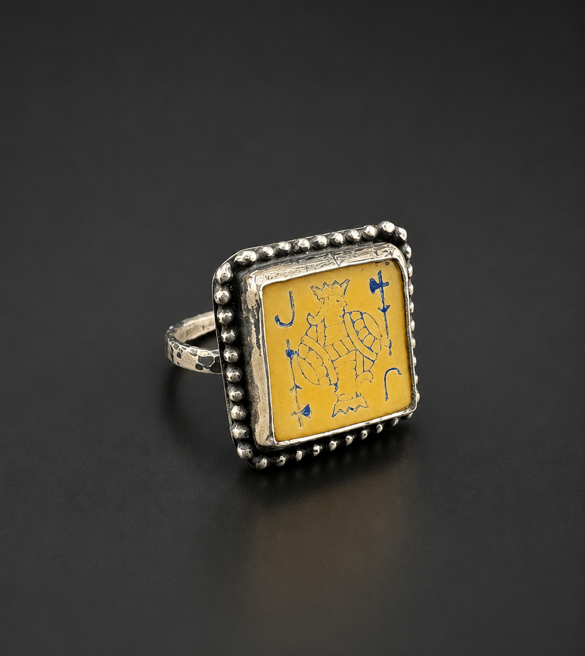 Vintage Jack Poker Dice Ring: S 9
