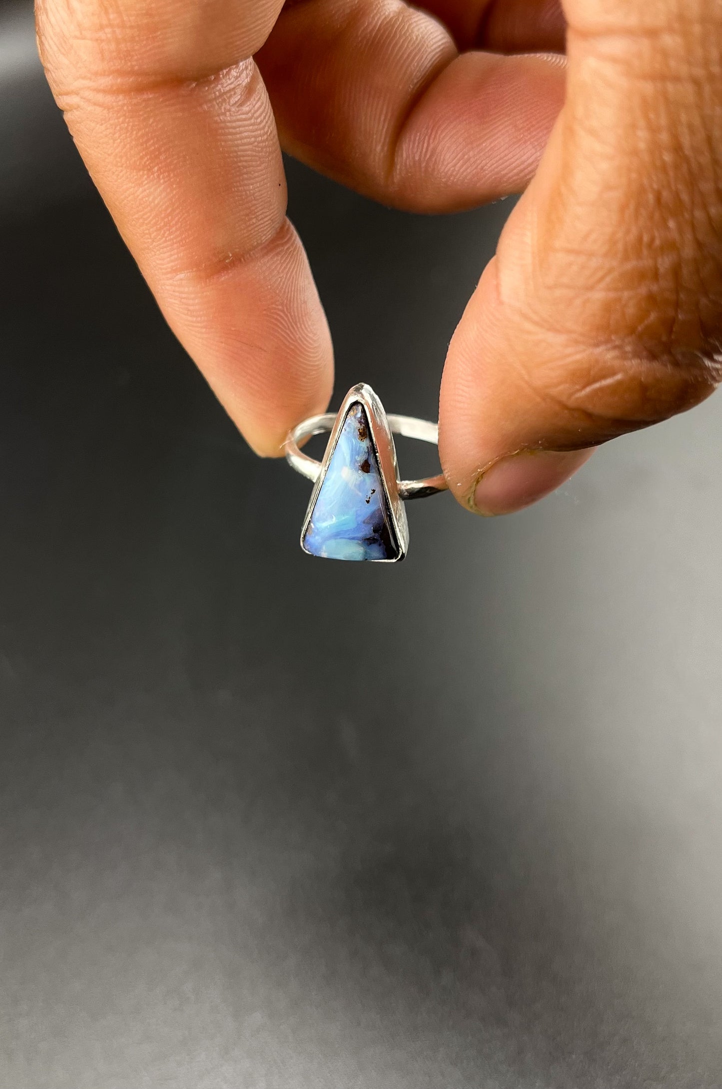 Triangular Bliss Opal Ring: 7