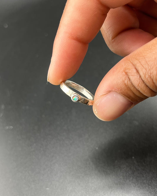 Dainty Opal Ring: Size 4