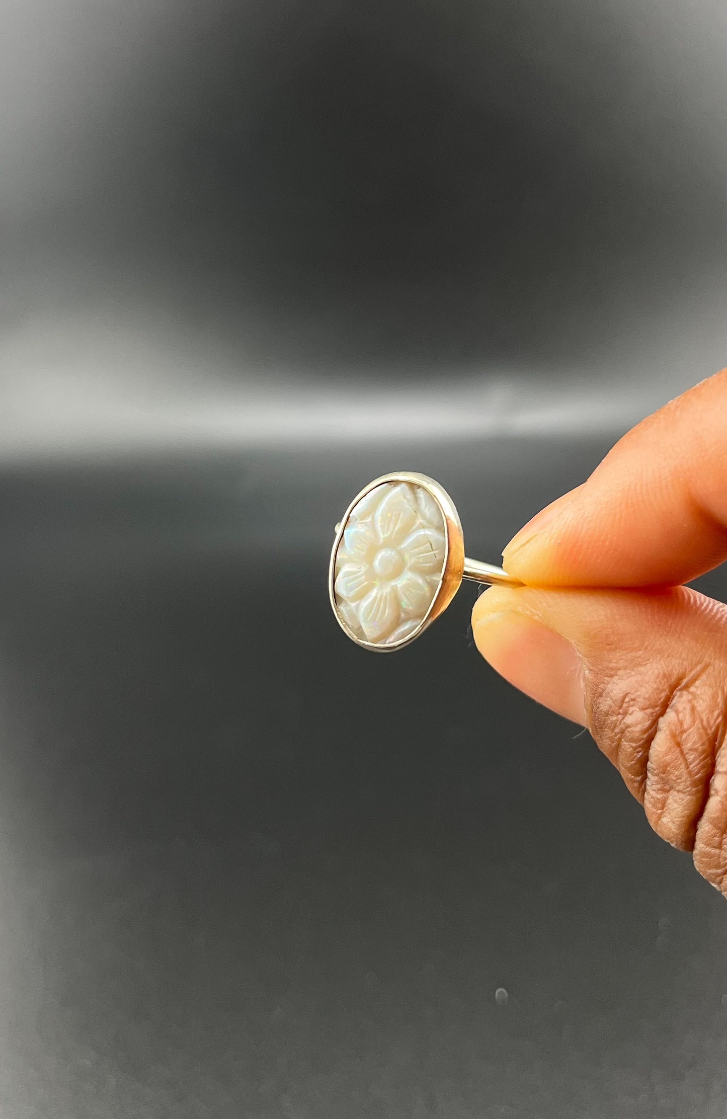 A Flower Opal Ring