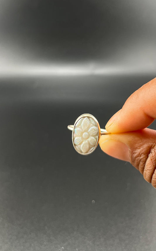 A Flower Opal Ring
